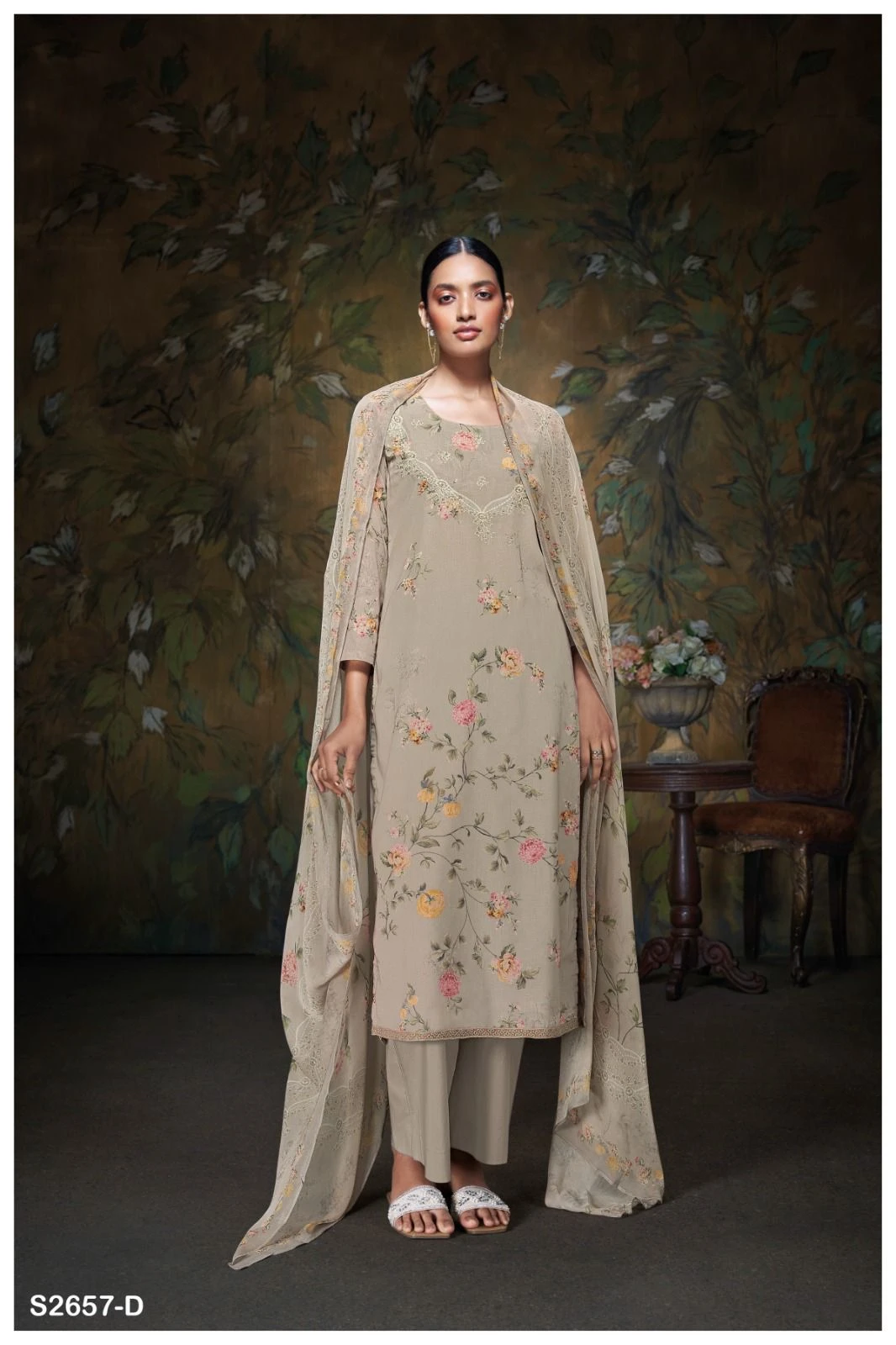 Ganga Agamya 2657 Premium Spun Linen Wholesale Fancy Salwar Suit Catalog — Wholesale Salwar Suits, Ganga wholesale from Surat - Gallery Image 2